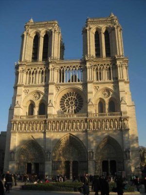 Notre-Dame Cathedral Paris building facade