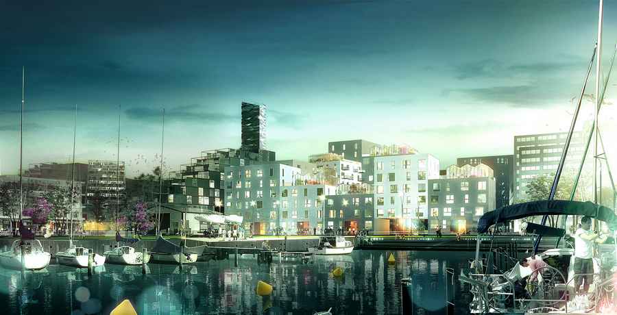 Aarhus Harbour buildings design for Brabrand Housing Association