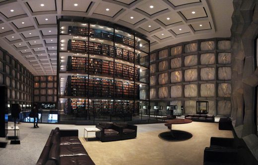 Beinecke Rare Book & Manuscript Library at Yale University interior