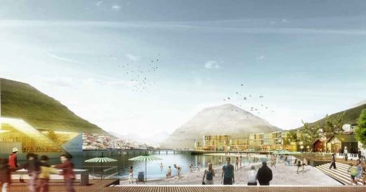 Klaksvík City Center Faroe Islands design by Henning Larsen Architects