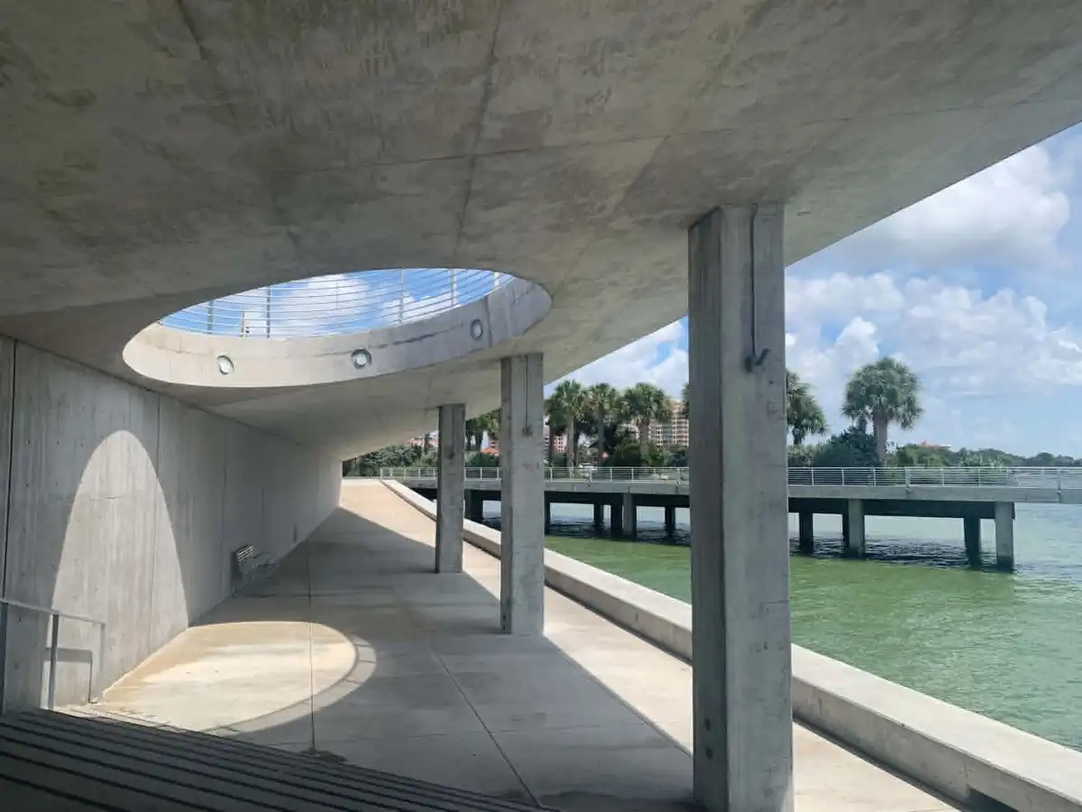 St. Petersburg Pier, Florida waterfront building oculus