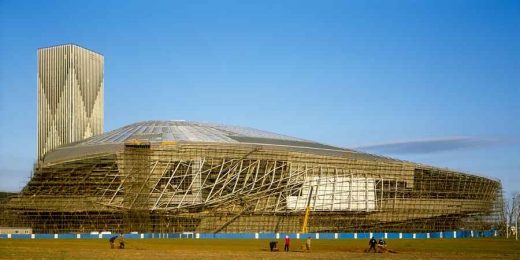 Dalian International Conference Center building design by COOP HIMMELB(L)AU