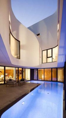 Mop House, Kuwait residence and pool