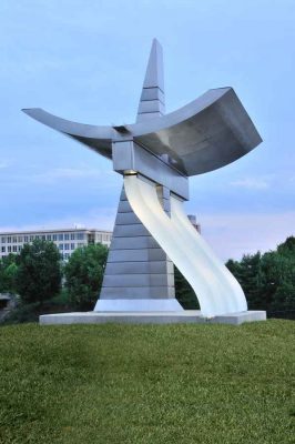 Tryon Bridge Beacons Charlotte North Carolina Public Art