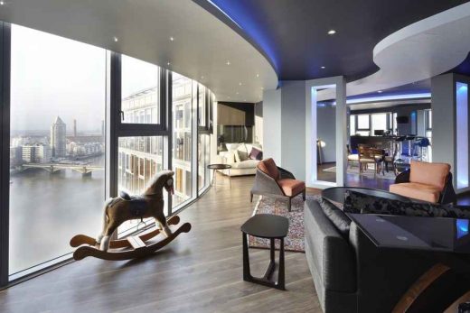 Falcon Wharf penthouse property interior London