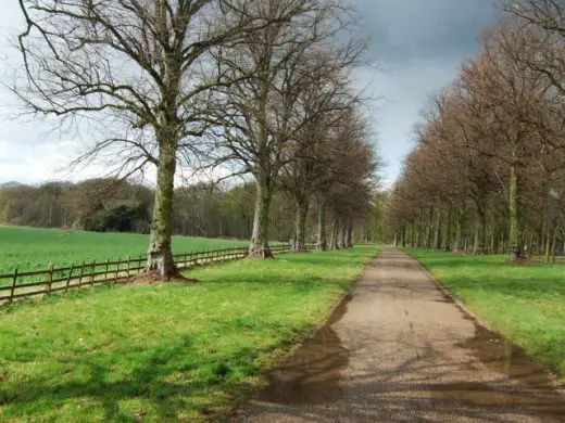 Welbeck estate road - site for Harley Foundation Art Gallery