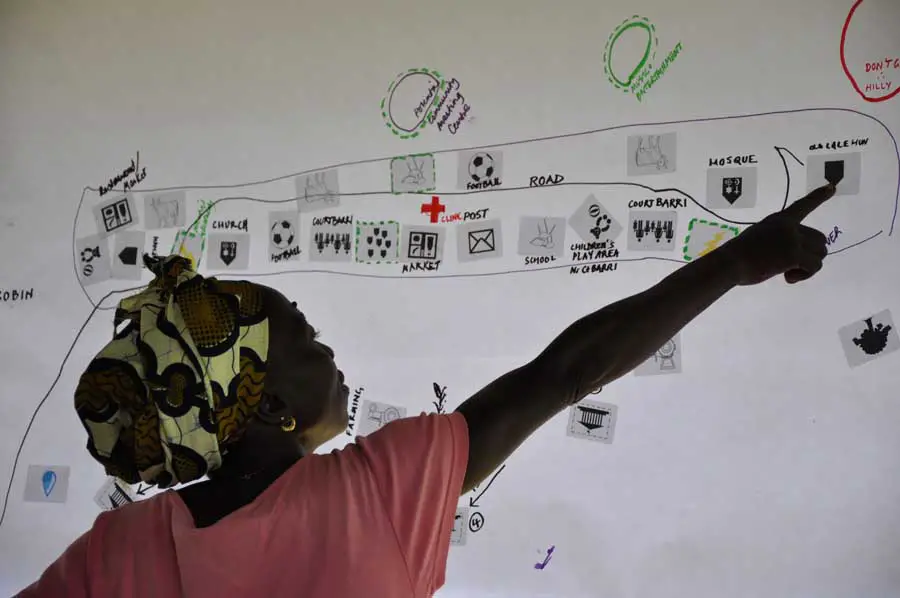 Women mapping in Sierra Leone Article 25 International Development