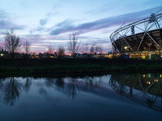 London Olympic Stadium landscape by Atkins Architects