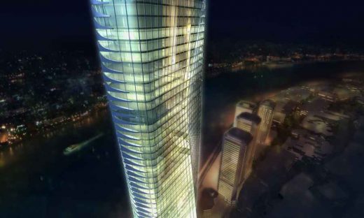 Nile Tower Cairo building design by Zaha Hadid Architects