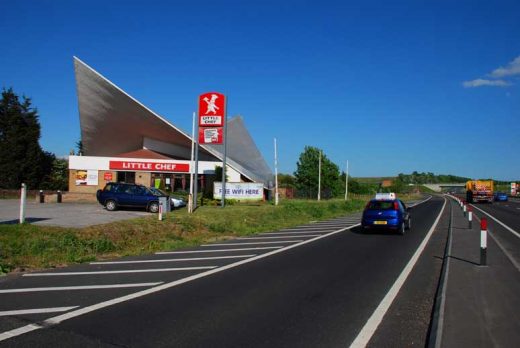 Markham Moor petrol station canopy England