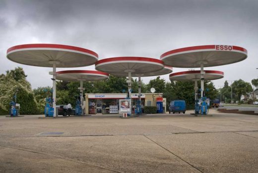 Mobil Red Hill petrol station canopies