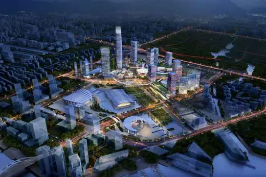 Qiantan Masterplan, Lujiazui Pudong ES4 Precinct buildings design