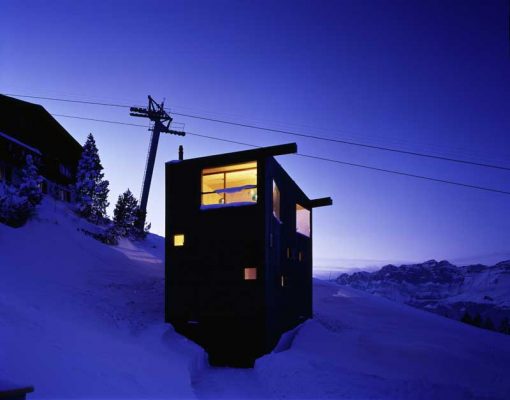 Swiss Alps Holiday Cottage by EM2N Architects