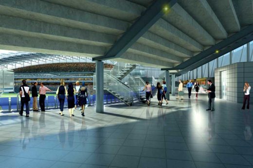 Maze Stadium Northern Ireland concourse design