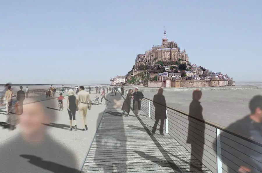 Le Mont-Saint-Michel Causeway, France