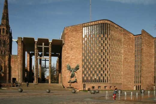 Coventry Cathedral building by Basil Spence architect