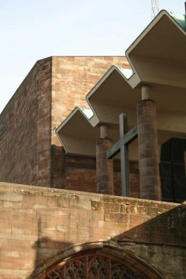 Coventry Cahtedral building by Basil Spence architect