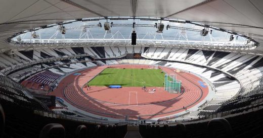 London Olympic Stadium building track