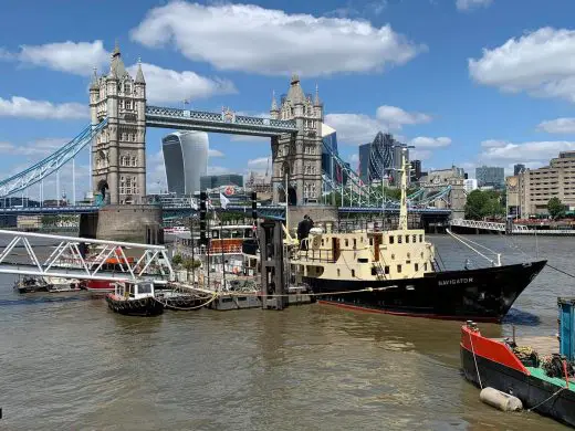 Tower Bridge London boats