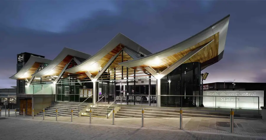 Rotherham Central Station train building