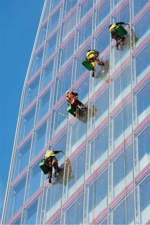 The Shard London skyscraper, tower glass facade