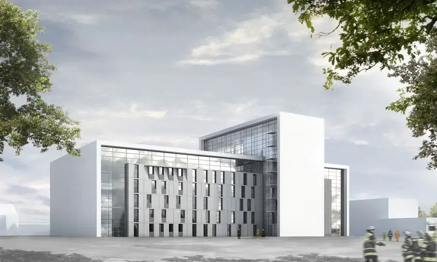 Würzburg State Fire Brigade School building design
