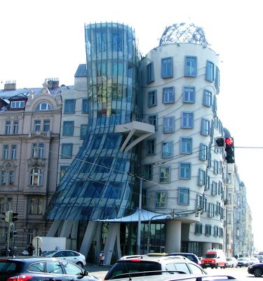 Dancing House Prague Fred and Ginger building by Frank Gehry architect