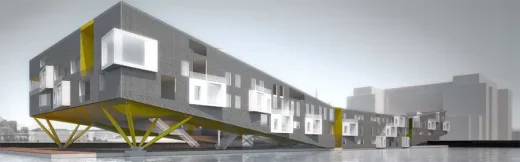 Floatyard Boston floating housing design