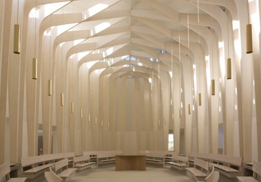 Chapel at Cuddesdon by Niall Maclaughlin Ripon College interior