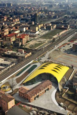 Museo Casa Enzo Ferrari Modena Museum aerial photo