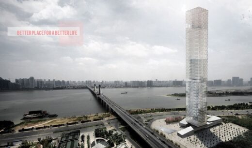 Xiang River Tower Changsa China building design