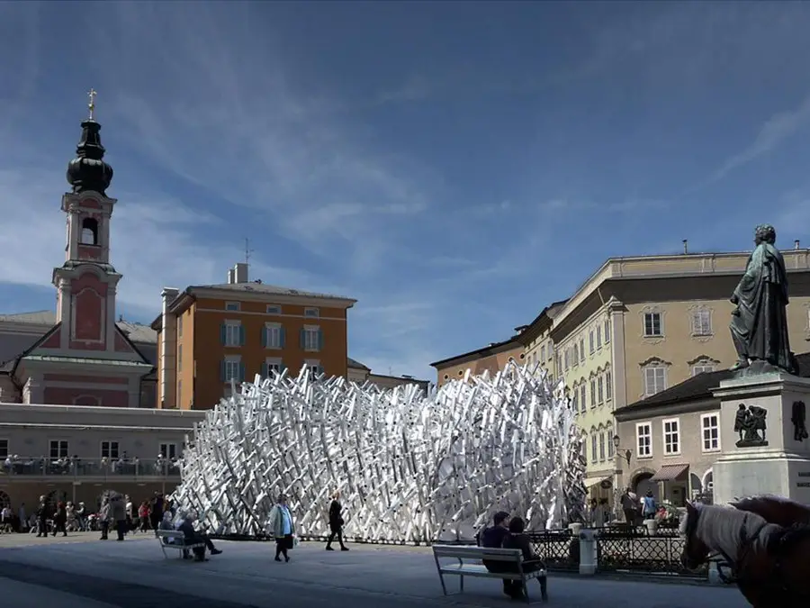 Mobile Art Pavillon 'White Noise', Salzburg