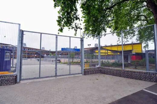 Mossbourne Victoria Park Academy London playground