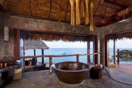 Laucala Island Resort Fiji Overwater Villa Bathroom