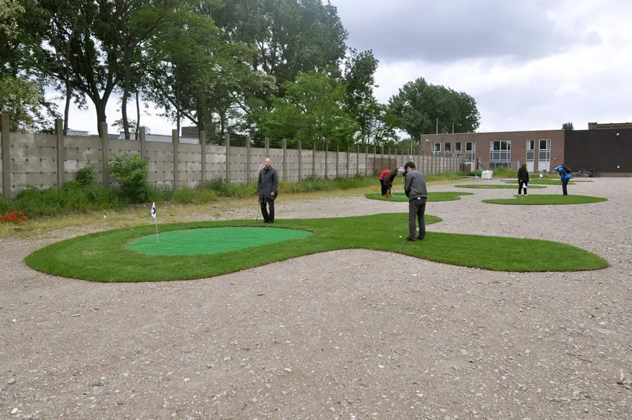 Mini Golf at Harbour Club parking lot Amsterdam