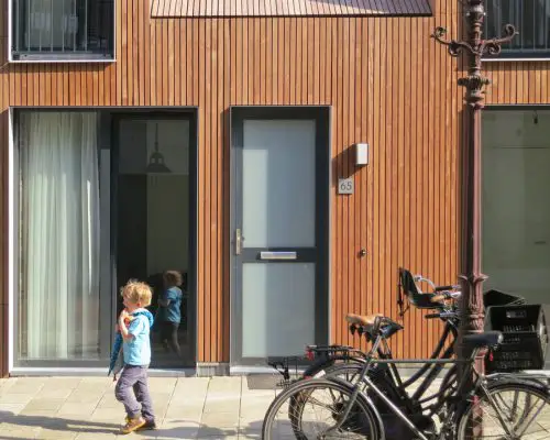 Wenslauerstraat Huizen Amsterdam: Dutch wooden houses