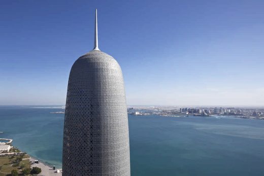 Burj Qatar tower building design by Jean Nouvel architect