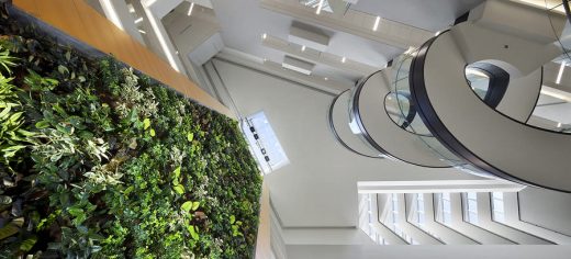 Papadakis Integrated Sciences Building at Drexel University in Philadelphia green wall