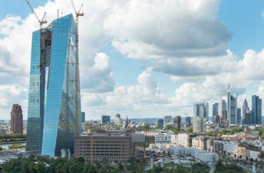 European Central Bank Frankfurt building construction