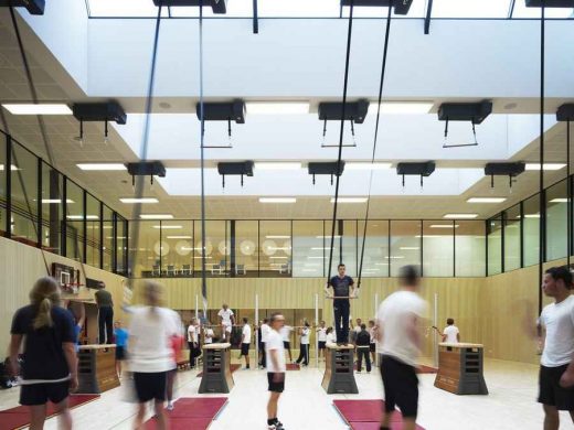 Fontys Sports College Eindhoven building interior gymnastics