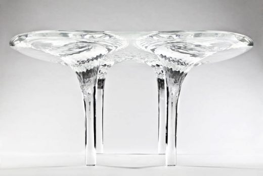 Liquid Glacial Table Furniture by Zaha Hadid Architects, London, UK