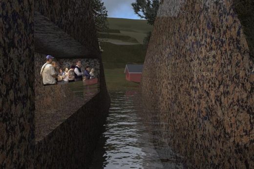 Utøya Memory Wound memorial design by Jonas Dahlberg