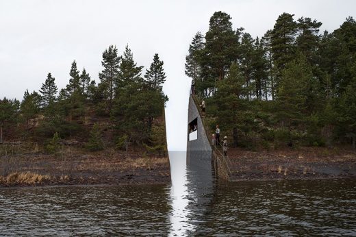 Utøya Memory Wound memorial design by Jonas Dahlberg