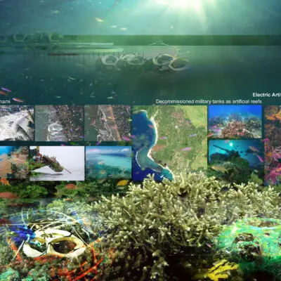 Electric artificial reef station