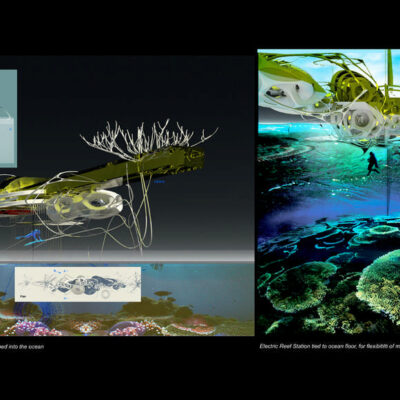 Electric artificial reef station