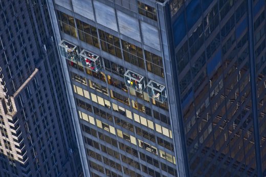 Glass balconies at Willis Tower by Skydeck Chicago