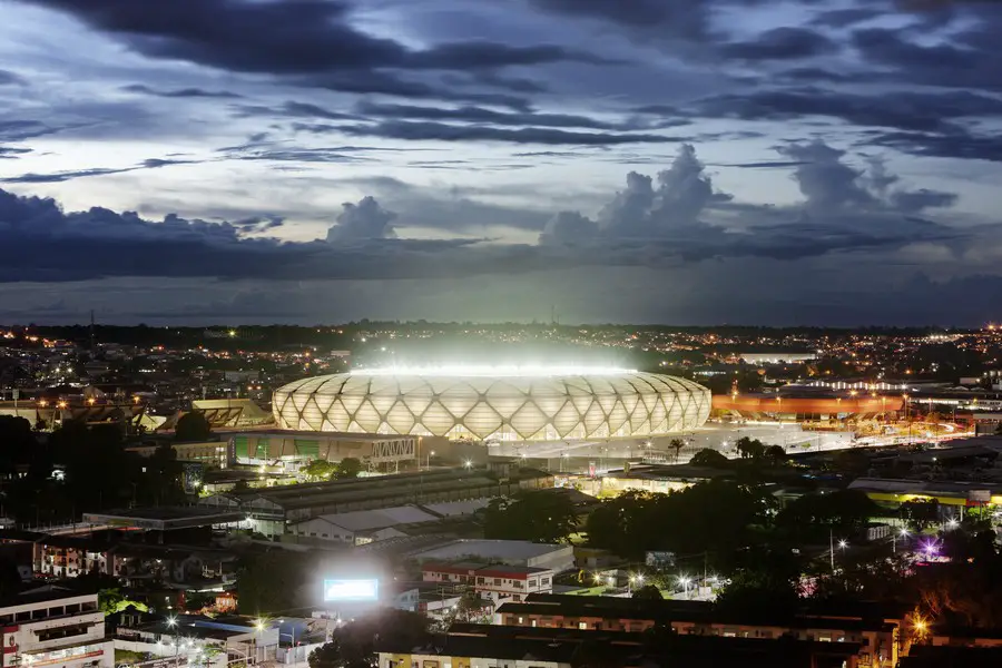 Arena Amazônia in Manaus .Capacity 46000 : Design-wise, the