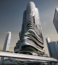 PieXus Tower: Maritime Transportation Hub Skyscraper For Hong Kong