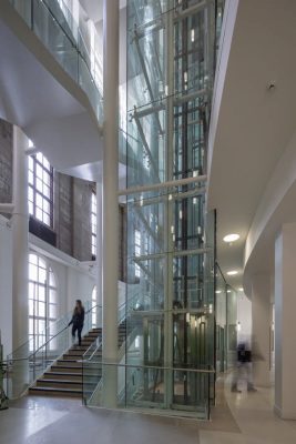 Manchester Central Library building lift interior