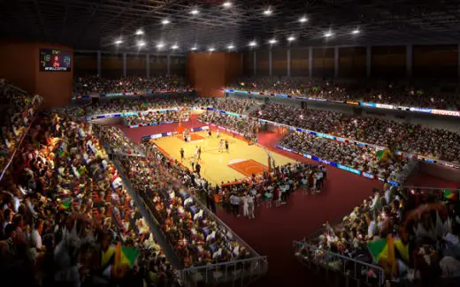 African Games Stadium building Congo